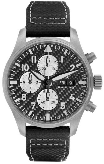 IWC Herreklokke IW377903 Pilots Sort/Carbon Ø43 mm