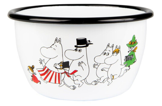 Muurla Mummi Colors emaljeskål 60 cl Moominvalley Muurla Mummi Colors emaljeskål 60 cl Moominvalley