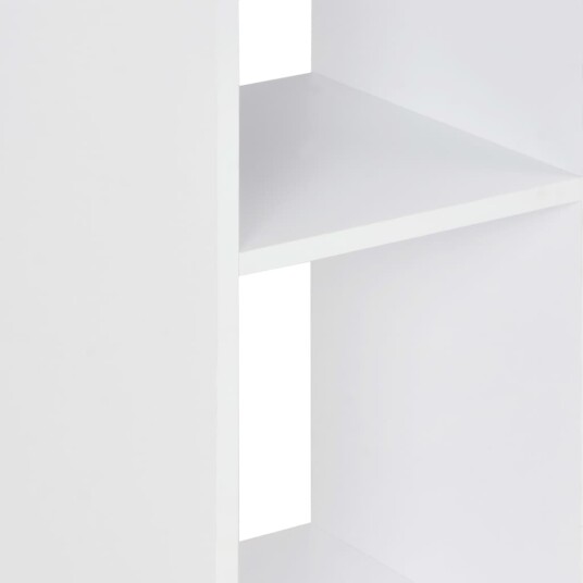 vidaXL Barbord hvit og betong 60x60x110 cm vidaXL Barbord hvit og betong 60x60x110 cm