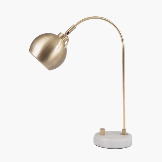 Pacific Lifestyle Feliciani bordlampe Messing/Marmor