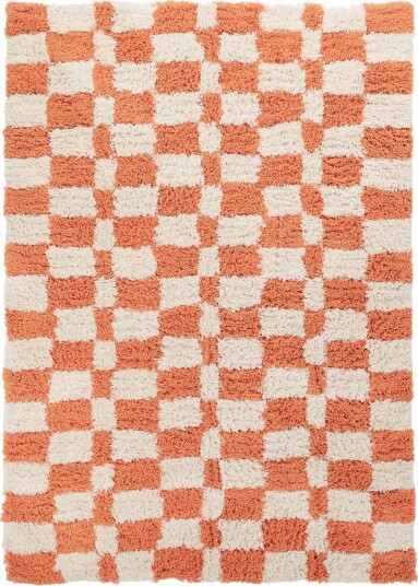 Ryetepper Atrani Natural Cotton Shaggy oransje Størrelse: 240 x 340 cm