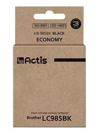 Actis KB-985BK - ink cartridge (alternative for: Brother LC985BK) - Blekkpatron Actis KB-985BK - ink cartridge (alternative for: Brother LC985BK) - Blekkpatron