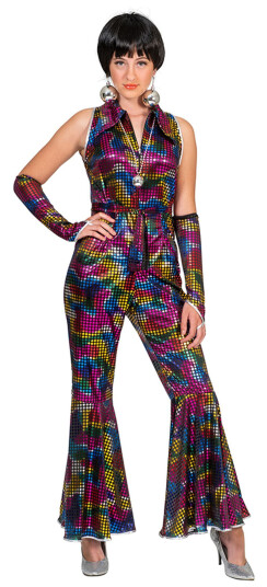 ESPA Disko Regnbue Jumpsuit Karnevalskostyme Small ESPA Disko Regnbue Jumpsuit Karnevalskostyme Small