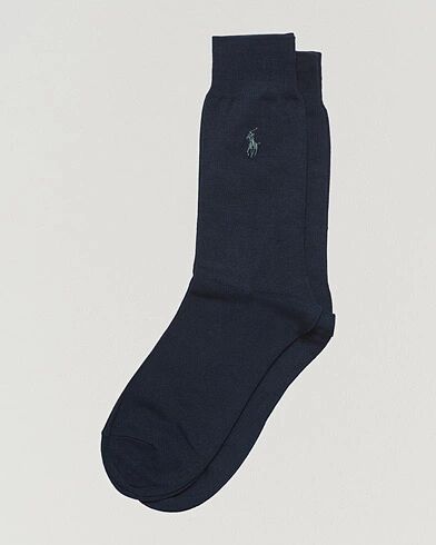 Polo Ralph Lauren 2-Pack Mercerized Cotton Socks Admiral Blue