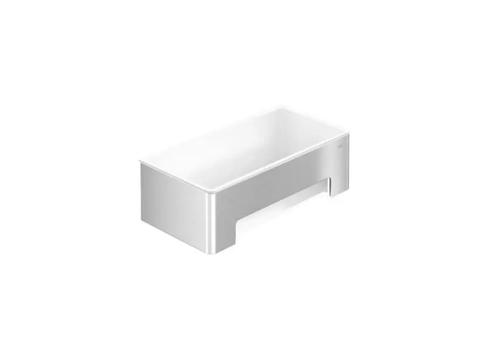 HEWI dusjkurv 220 mm børstet stål/hvit HEWI dusjkurv 220 mm børstet stål/hvit