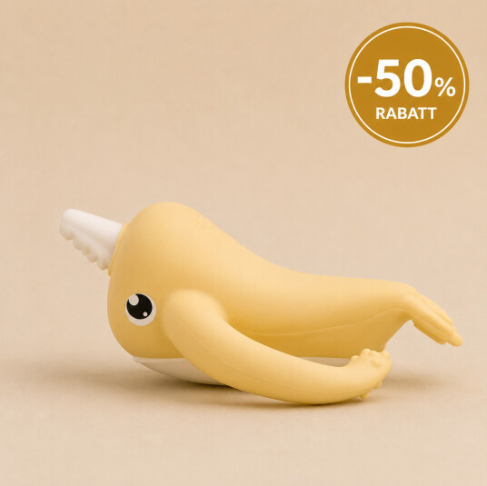 Smily Mia Biteleke Nora Lemon Nora Narwhal Soft Silicone Teething Toy Toothbrush With Two Handles Smily Mia Biteleke Nora Lemon Nora Narwhal Soft Silicone Teething Toy Toothbrush With Two Handles