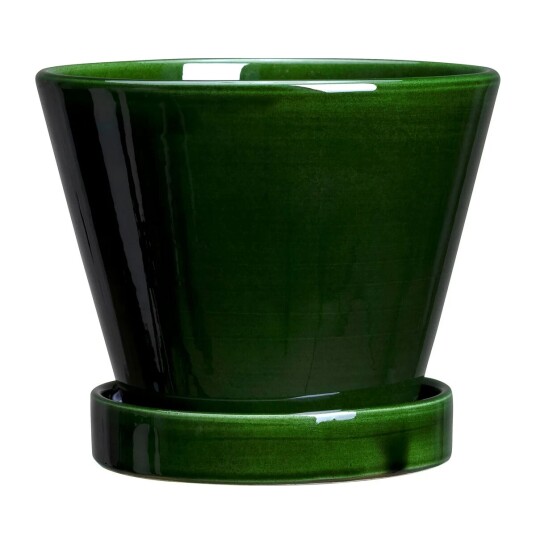 Bergs Potter Julie krukke glassert Ø17 cm Green emerald
