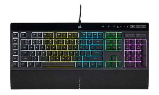 Corsair K55 Pro RGB Gamingtastatur - Engelsk Layout - USB - Svart Corsair K55 Pro RGB Gamingtastatur - Engelsk Layout - USB - Svart