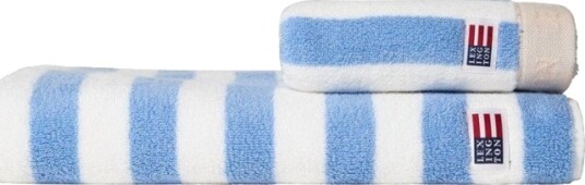 Lexington Home Block Striped Towel Sky Blue/White/Moonbeam - Blue - 70X130 Lexington Home Block Striped Towel Sky Blue/White/Moonbeam - Blue - 70X130