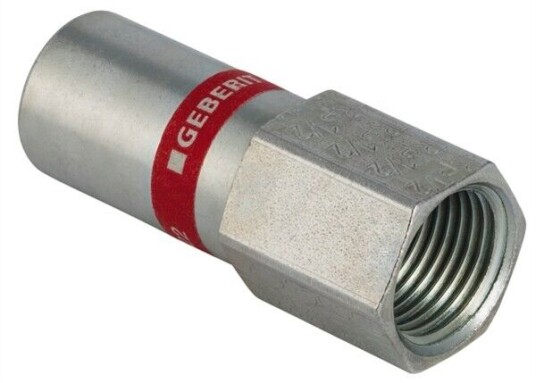 Geberit Mapress Galv Overgangsnippel 18 mm x 3/4" for Vannsystemer
