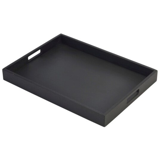 Solid Svart Butlers Tray 44 x 32 x 4.5cm Solid Svart Butlers Tray 44 x 32 x 4.5cm