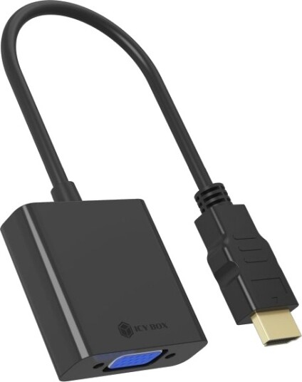 Icy Box Ib Ac502a Hdmi A Type Til Vga Adapter Icy Box Ib Ac502a Hdmi A Type Til Vga Adapter