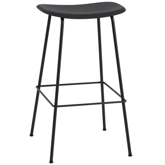 Muuto Fiber Tube Barstol 75 cm Sort / Antrasitt Muuto Fiber Tube Barstol 75 cm Sort / Antrasitt