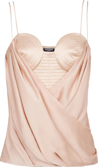 Balmain Dame Topper Beige L, Balmain Dame Topper Beige L,