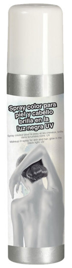 Fiestas Guirca UV Ansikts- & Kroppsfarge Spray - Hvit