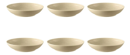 Seltmann Weiden Terra dyp tallerken Ø 21,2 cm 6-pakning Sand Beige