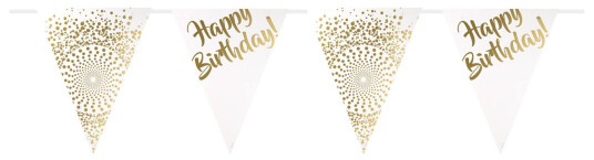 Folat BV Flaggirlander Happy Birthday Gull