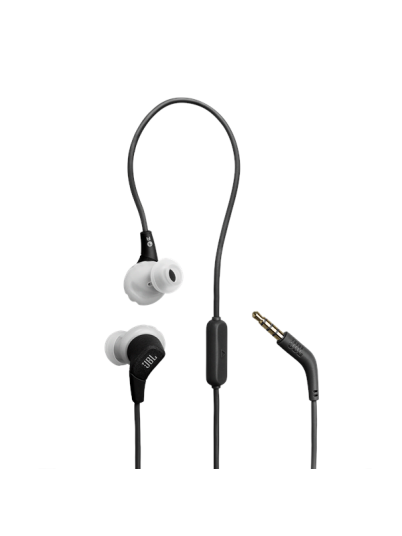 JBL Endurance Run 3 Wired In Ear Headphones Black and Grey JBL Endurance Run 3 Wired In Ear Headphones Black and Grey