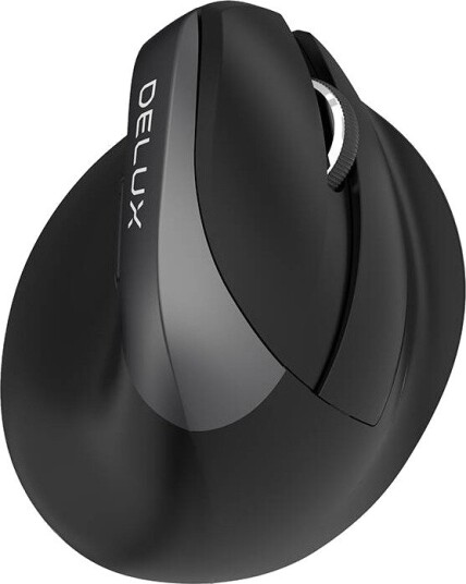 Delux M618 Mini Ergonomisk Mus Sort