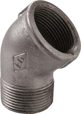 Vinkel Galv. M/F 45Gr 1/2"