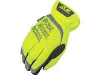Mechanix Wear Gloves Mechanix FastFit® HiViz yellow size 11/XL. Ruched cuff, faux leather, TrekDry®, reflective lettering