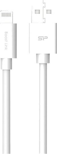 Silicon Power Boost Link Pvc Lk15aLightning KabeLightning Hann Til Usb Hann   1 M   Skjermet   Hvit