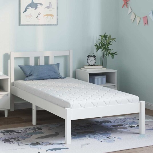 vidaXL Madrass Hvit 80 x 160 cm Jakardstoff vidaXL Madrass Hvit 80 x 160 cm Jakardstoff