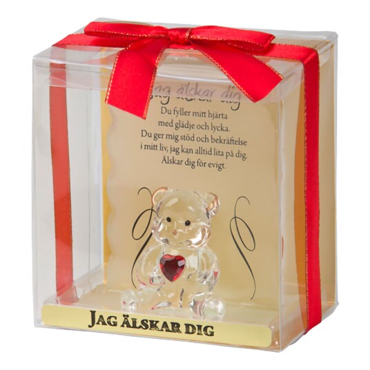 Glassfigur Jeg Elsker Deg
