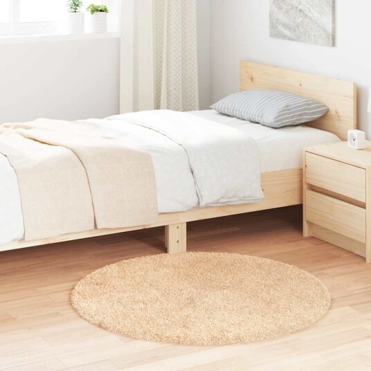 Flossteppe med lang luv NAVARRA beige 100x100 cm polyester 8721158558794