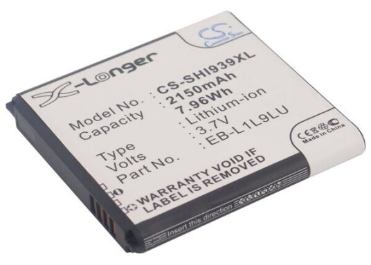 Samsung SCH-I939D Galaxy S3 batteri (2150 mAh 3.7 V)