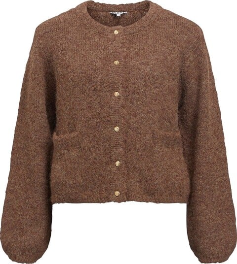 Object Kardigan objSaggia RE L/S Knit Brun