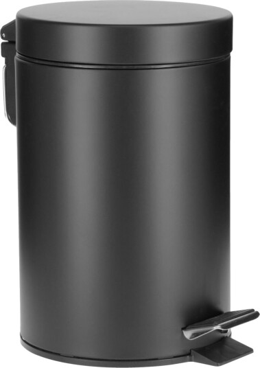 PULSIVA Hotell pedalbøtte Tropaz; 16.9x25.9 cm (ØxH); Svart; Rund PULSIVA Hotell pedalbøtte Tropaz; 16.9x25.9 cm (ØxH); Svart; Rund
