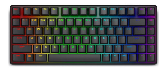 Alienware Pro Wireless Gaming Keyboard - Tastatur - 75% - Compact Tkl - Alienfx Per Nøkkel Rgb / 16,8 Millioner Farger - Trådløs - 2.4 Ghz Bluetooth 5.1 Usb - Tastsvitsj: Alienware Linear Mechanical Switches Driftsutskiftbar - Dark Side Of The M