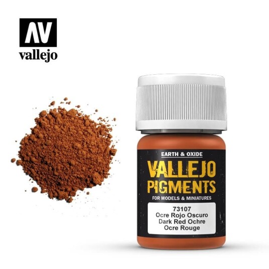 Vallejo Pigments Dark Red Ochre 35ml