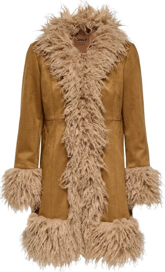ONLY Onlblair Afganic Fur Jacket Otw   RUBBER   M