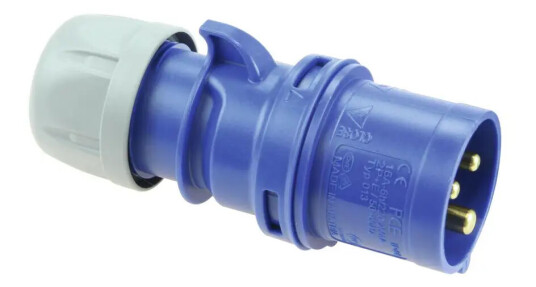 PC ELECTRIC CEE Plug 16A 3pin bu