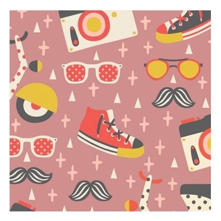Balsløw Bomullsjersey Print Stoff 150cm 004 Hipster 50cm