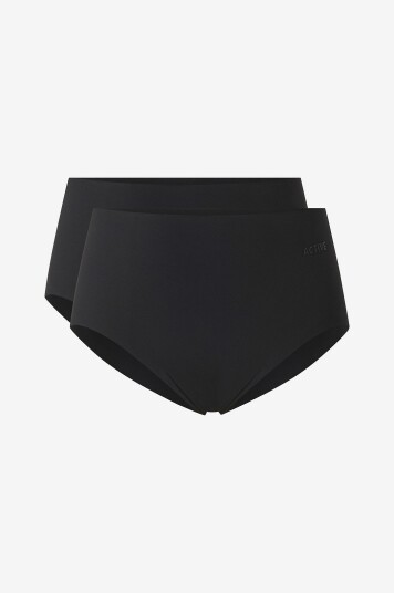 Zizzi   Truser ASille RW Sport Brief 2 pack   Svart