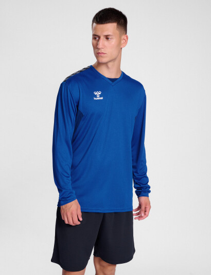 Hummel Hmlauthentic Pl Jersey L/S - Blue - XXL Hummel Hmlauthentic Pl Jersey L/S - Blue - XXL