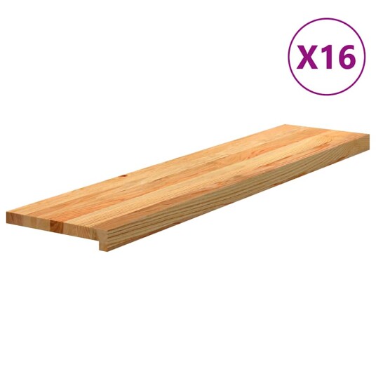  16 Stk Lysebrun 110x25x2cm Heltre Eik