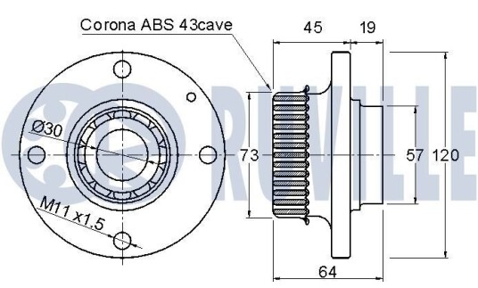 Stabilisatorstag RUVILLE 925194 Stabilisatorstag RUVILLE 925194
