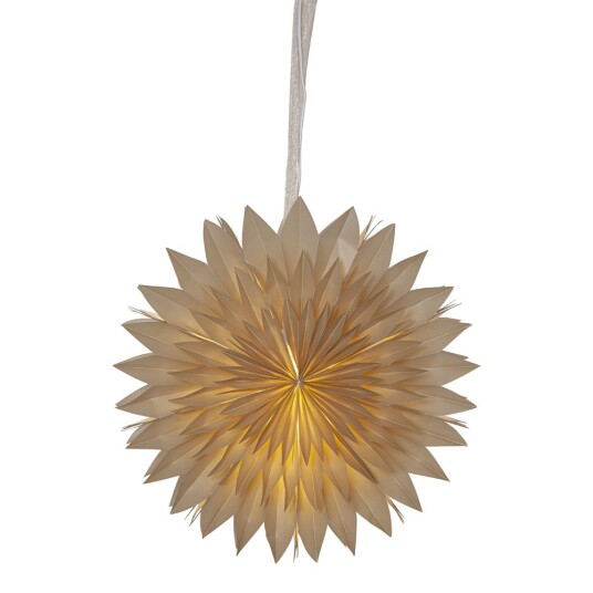 Star Trading Dis julestjerne papir 50 cm beige Star Trading Dis julestjerne papir 50 cm beige