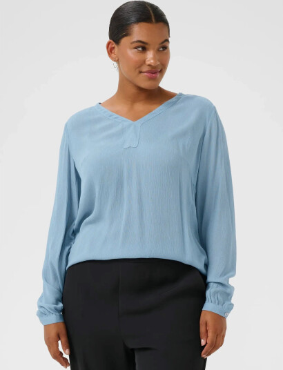 Kaffe Curve Kcami Ls Blouse - Blue - 46
