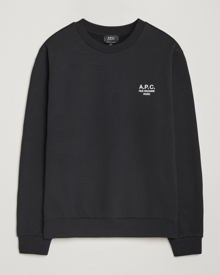 A.P.C. Rue Madame Sweatshirt Black/White A.P.C. Rue Madame Sweatshirt Black/White