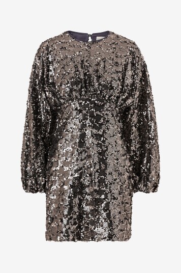 By Malina Plajettkjole Alexandra Baloon Sleeve Sequin Mini Dress Grå By Malina Plajettkjole Alexandra Baloon Sleeve Sequin Mini Dress Grå