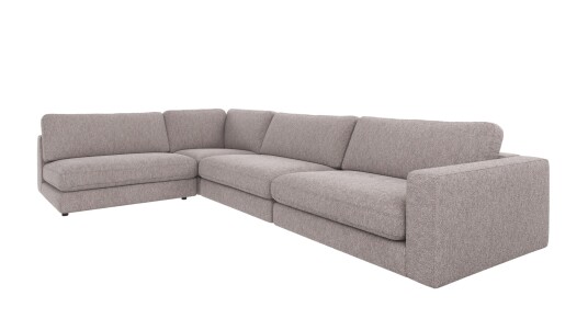 Rowico Home Duncan hjørnesofa åpen V Grå Alice 149 345 x 216 x 78 cm Grå