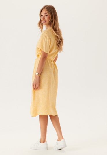 Pieces Pcnya Ss V neck Midi Dress