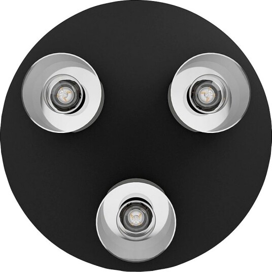 EGLO Taklampe Gorosiba 1 Black / Transparent Svart Taklamper