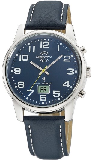 Master Time Herreklokke MTGA 10815 31L Classic Blå/Lær Ø41 mm