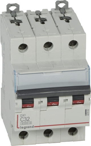 Legrand DX3 MCB automatsikring C32 3P 3M 6/10kA
